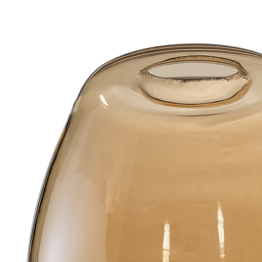 C-Lighting Budapest 160mm x 140mm Amber Plated Jar Glass (J), Shade  - 60267