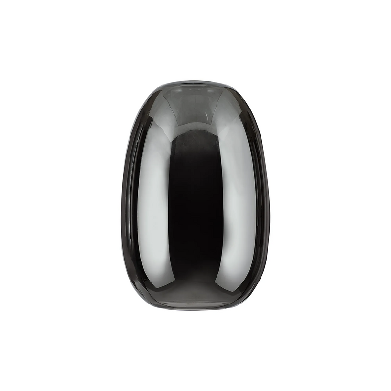 Load image into Gallery viewer, C-Lighting Budapest 200mm x 300mm Chrome Plated Slim Curved Trapezium Glass Shade - 616312
