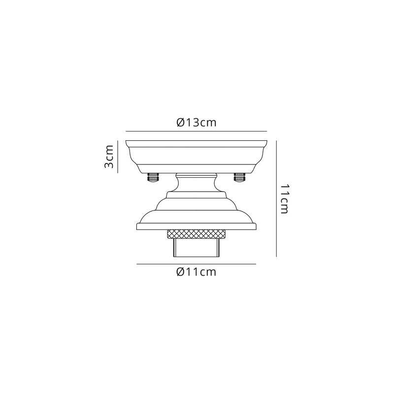 Load image into Gallery viewer, C-Lighting Nash 13cm Flush Ceiling Light (FRAME ONLY), Graphite - 42465
