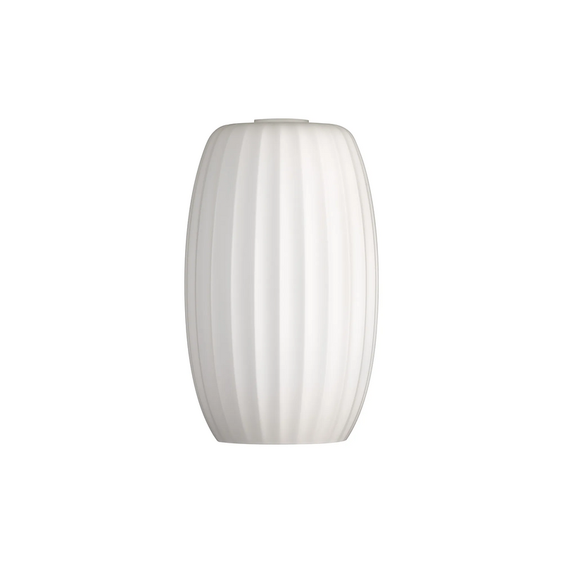 Load image into Gallery viewer, C-Lighting Budapest 180mm x 290mm Opal Ribbed Tubular Glass Shade  - 57209
