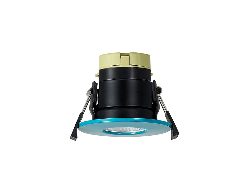 Load image into Gallery viewer, C-Lighting Vauxhall 8W Dimmable CCT LED Fire Rated Downlight Bright Teal Fascia IP65 - 61714
