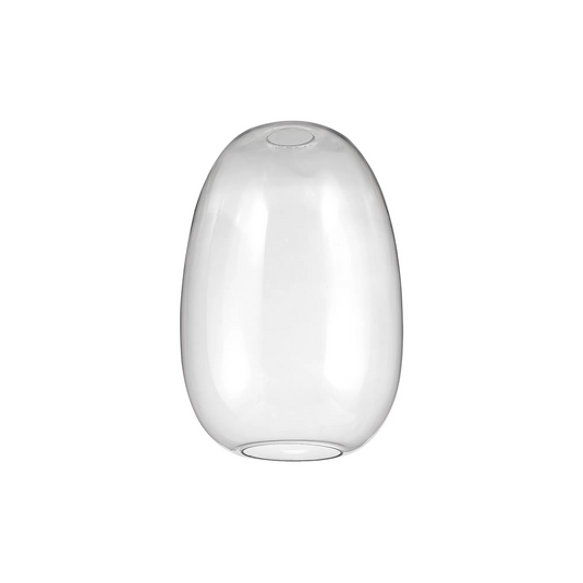 C-Lighting Budapest 200mm x 300mm Clear Slim Curved Trapezium Glass Shade - 61634