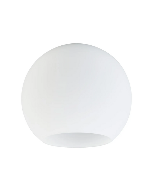 C-Lighting Budapest 250mm x 225mm  Open Mouth Round Opal Globe Glass Shade - 61610