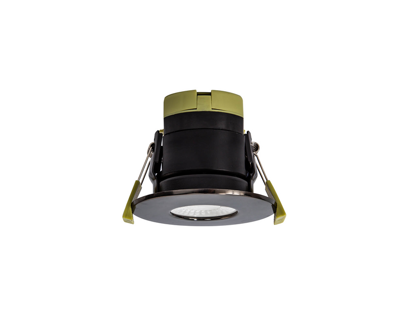 Load image into Gallery viewer, C-Lighting Vauxhall 8W Dimmable CCT LED Fire Rated Downlight Black Chrome Fascia IP65 - 42502
