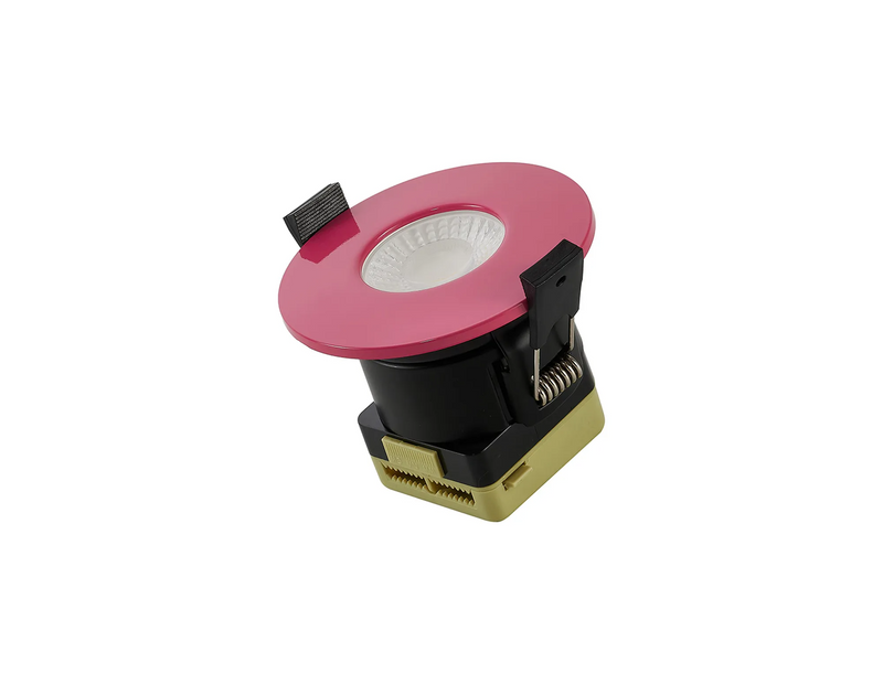 Load image into Gallery viewer, C-Lighting Vauxhall 8W Dimmable CCT LED Fire Rated Downlight Pink Fascia IP65 - 62017
