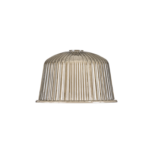 C-Lighting Budapest 280mm x 175mm Champagne Ribbed Dome Glass Shade - 61616