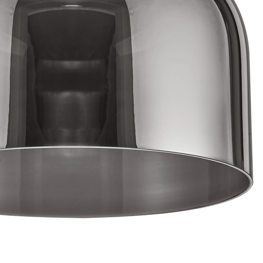 C-Lighting Budapest 300mm x 200mm Smoke Plated Cloche Glass Shade  -