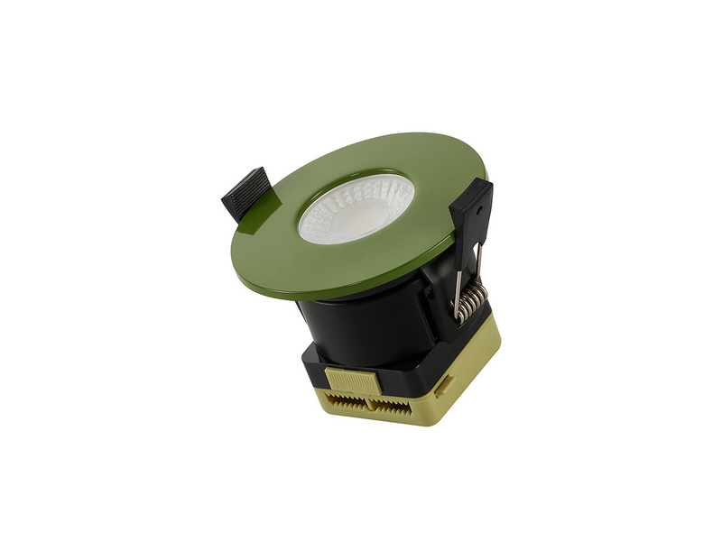 Load image into Gallery viewer, C-Lighting Vauxhall 8W Dimmable CCT LED Fire Rated Downlight Moss Green Fascia IP65 - 61724
