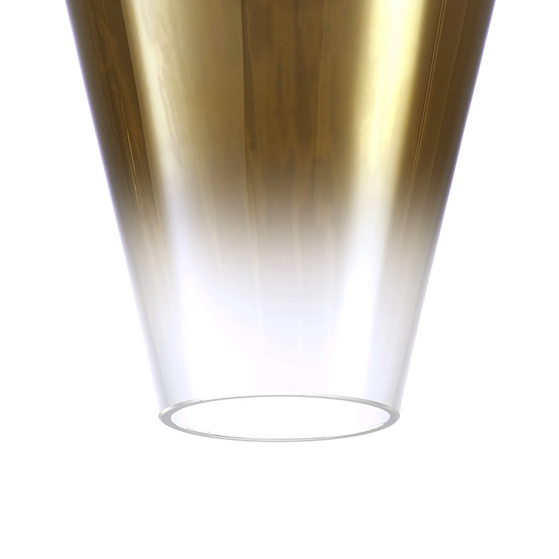 Load image into Gallery viewer, C-Lighting Chisel 14x21cm Pear Shaped gold/Clear Glass - 59943
