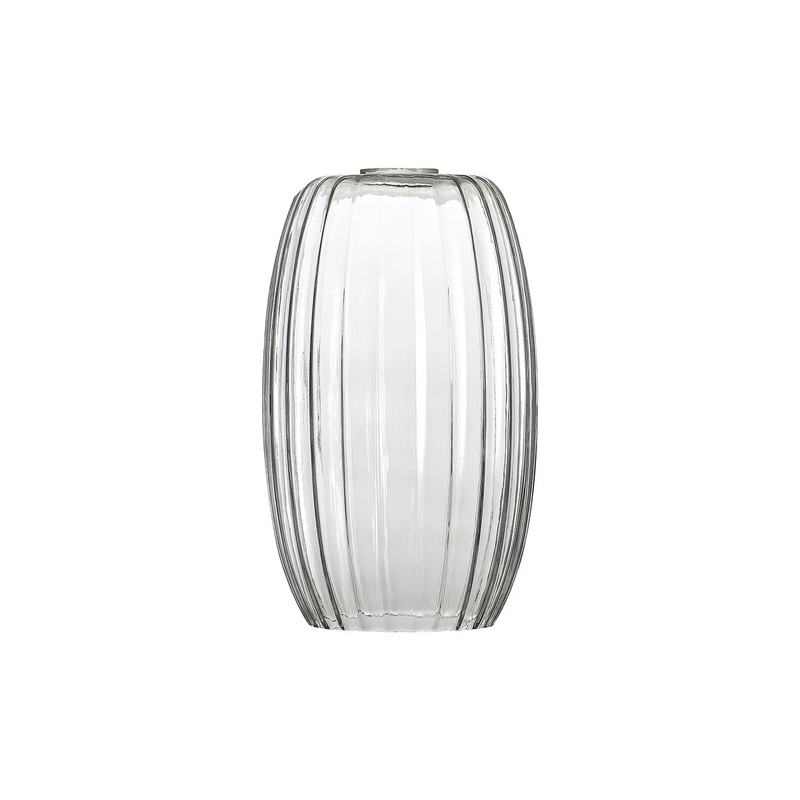 Load image into Gallery viewer, C-Lighting Budapest 180mm x 290mm Clear Ribbed Tubular Glass Shade  - 57211
