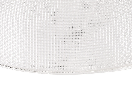 C-Lighting Kirby Round 26.5cm Prismatic Effect Clear Glass Lampshade - 29341