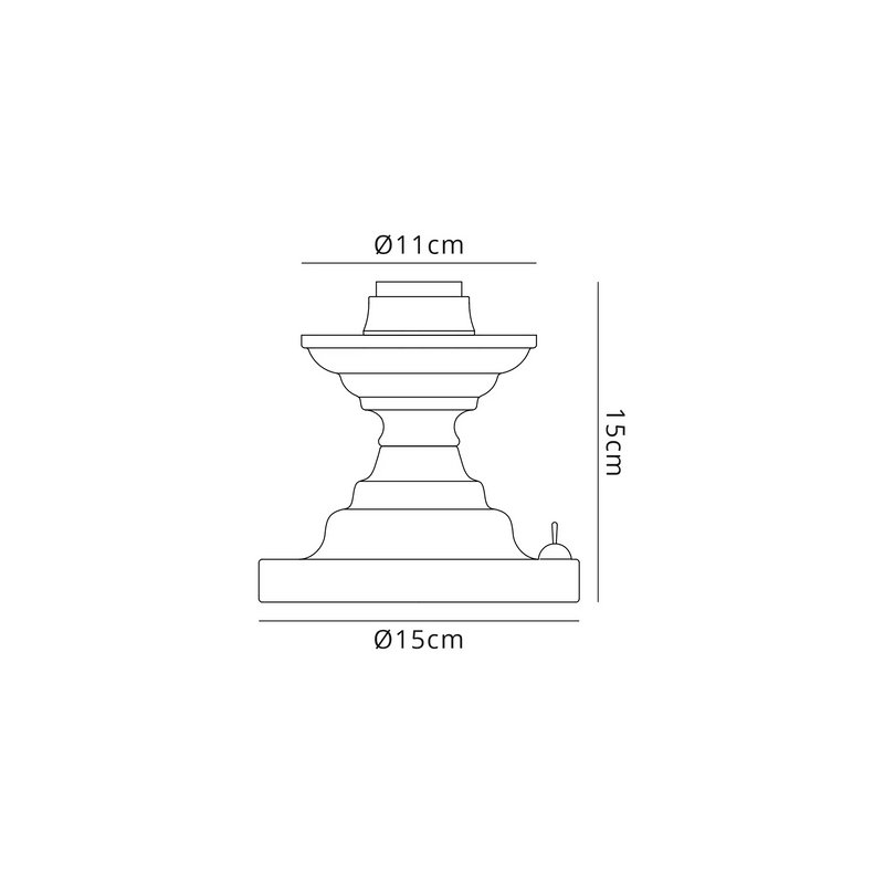 Load image into Gallery viewer, C-Lighting Nash Table Lamp (FRAME ONLY), 1 x E27, Satin Gold - 42464
