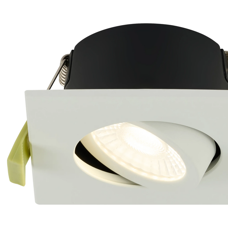 Load image into Gallery viewer, C-Lighting Molly 4/6/8W, Triac Dimmable 4CCT LED Fire Rated Downlight, White Square Tilt - 72991
