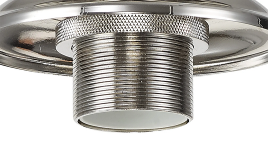 C-Lighting Nash 13cm Flush Ceiling Light (FRAME ONLY), Polished Nickel - 33240