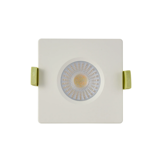 C-Lighting Molly 4/6/8W, Triac Dimmable 4CCT LED Fire Rated Downlight, White Square Fixed - 72988