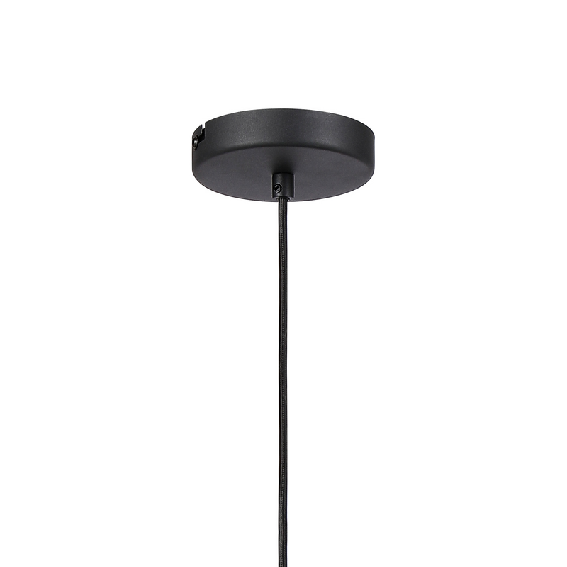 Load image into Gallery viewer, C-Lighting Hektor Single Pendant With 16cm x 14cm Shade, 1 Light E27, Sand Black/Light Grey/Silver Metal Shade - 60865
