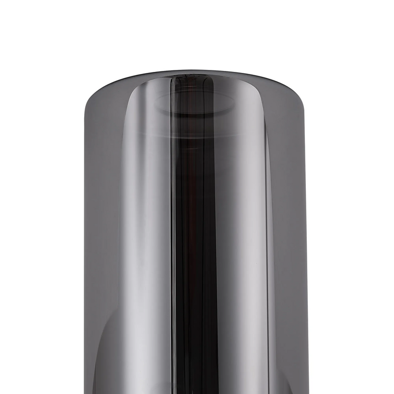 Load image into Gallery viewer, C-Lighting Budapest 120mm x 200mm Smoke Plated Cylinder Glass Shade - 61976
