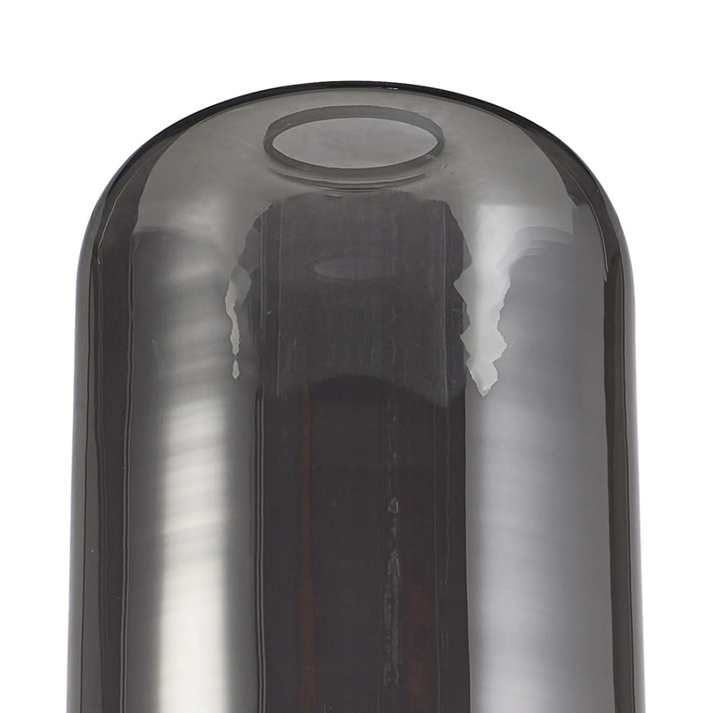 Load image into Gallery viewer, C-Lighting Budapest 180mm x 300mm Smoke Plated Cylinder Glass  Shade - 61626
