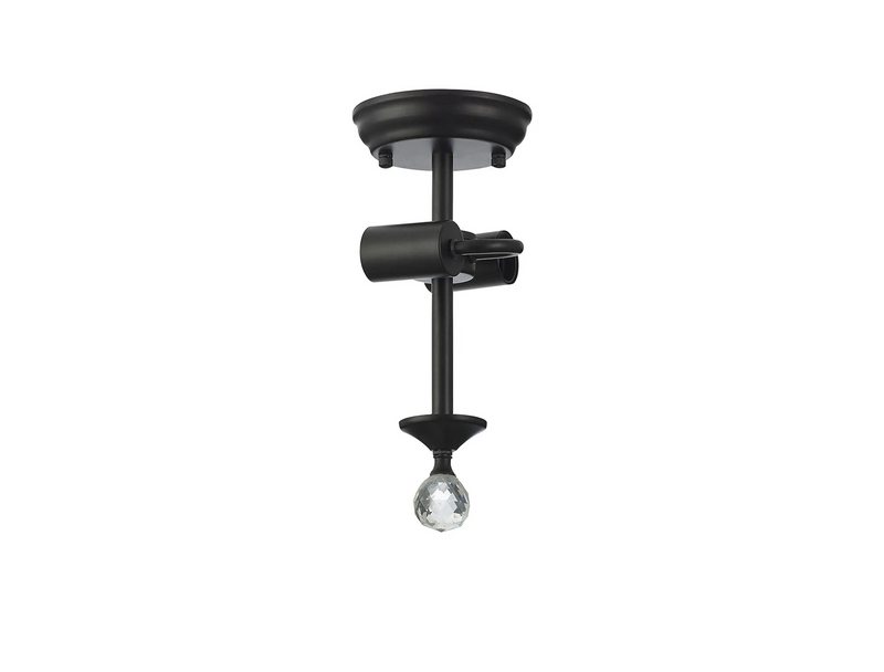 Load image into Gallery viewer, C-Lighting Nash 16.8cm Semi Flush Ceiling Light (FRAME ONLY), 2 x E27, Matt Black - 42468
