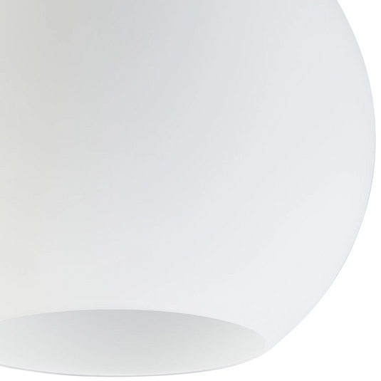 C-Lighting Budapest 200mm x 180mm Open Mouth Round Opal Globe Glass Shade - 61590