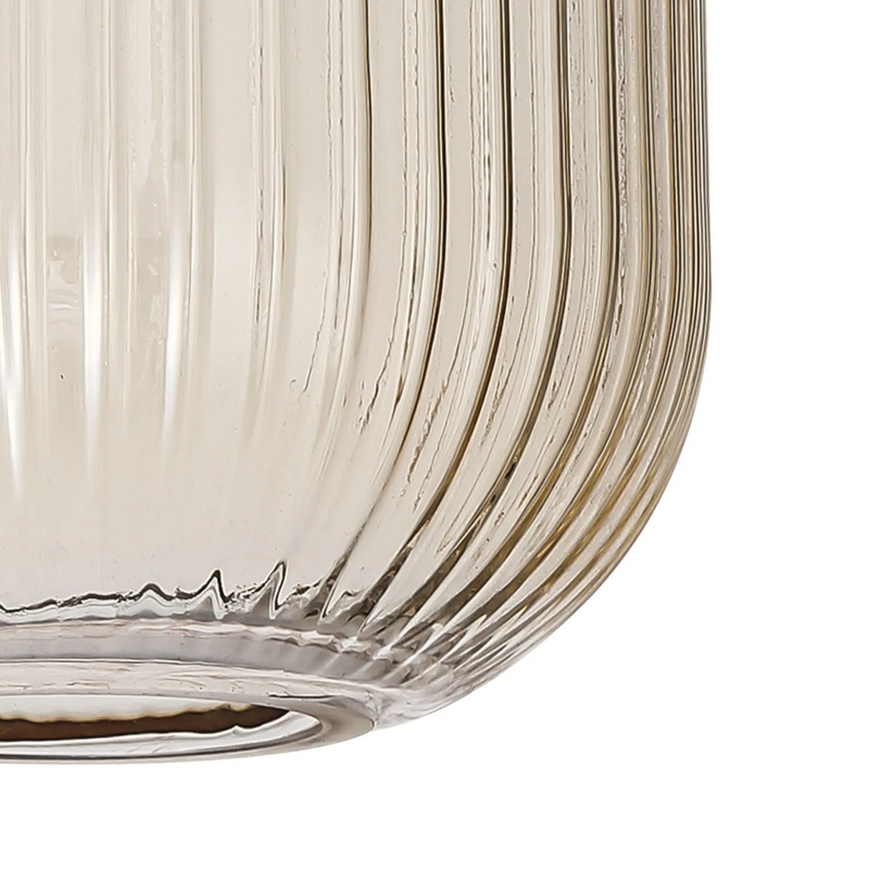 Load image into Gallery viewer, C-Lighting Chisel 20cm Tubular Ribbed Glass, Champagne - 33282
