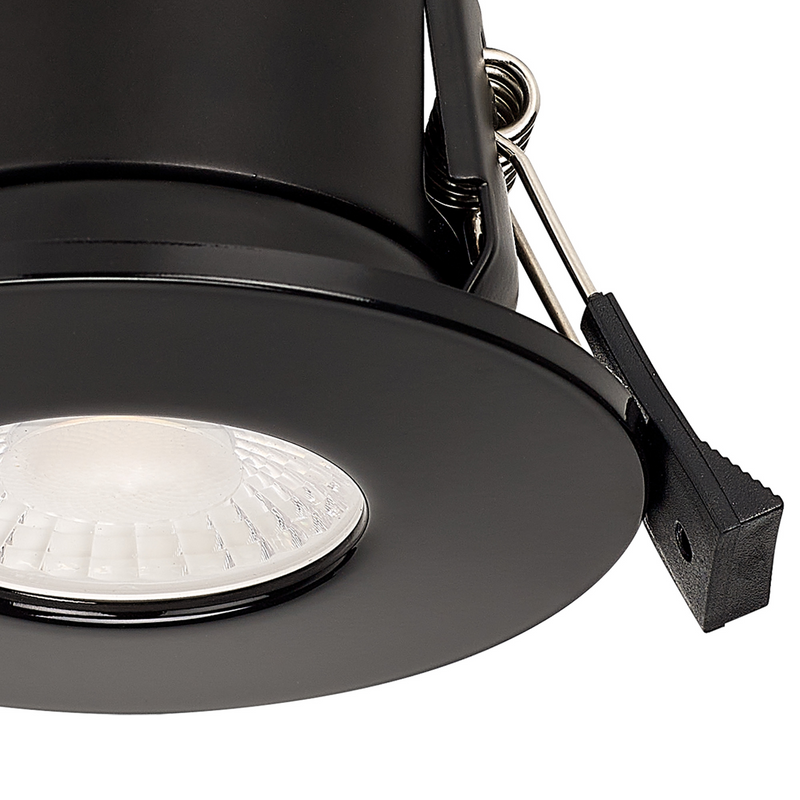 Load image into Gallery viewer, C-Lighting Vauxhall 8W Dimmable CCT LED Fire Rated Downlight Gloss Black Fascia IP65 - 61721
