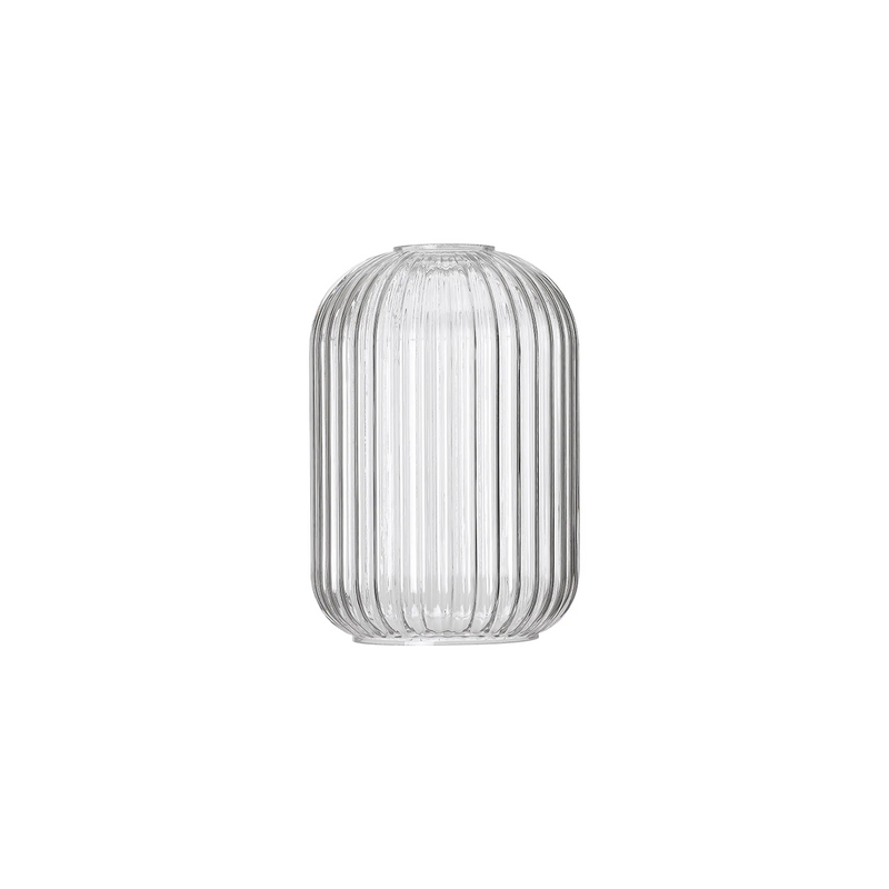 Load image into Gallery viewer, C-Lighting Chisel 14cm Tubular Ribbed Glass, Clear - 57223
