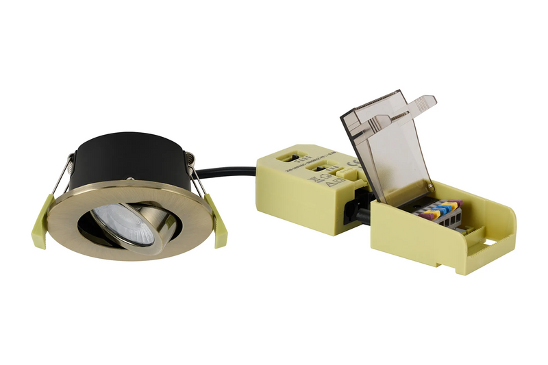 Load image into Gallery viewer, C-Lighting Molly 4/6/8W, Triac Dimmable 4CCT LED Fire Rated Downlight, Antique Brass Round Adjustable - 72979
