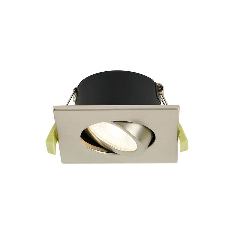 Load image into Gallery viewer, C-Lighting Molly 4/6/8W, Triac Dimmable 4CCT LED Fire Rated Downlight, Satin Nickel Square Tilt - 72992

