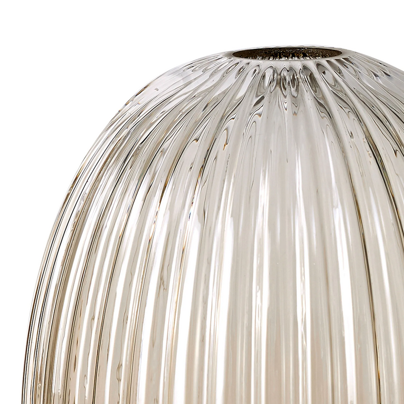 Load image into Gallery viewer, C-Lighting Chisel 20cm Almond Ribbed Glass, Champagne - 39571
