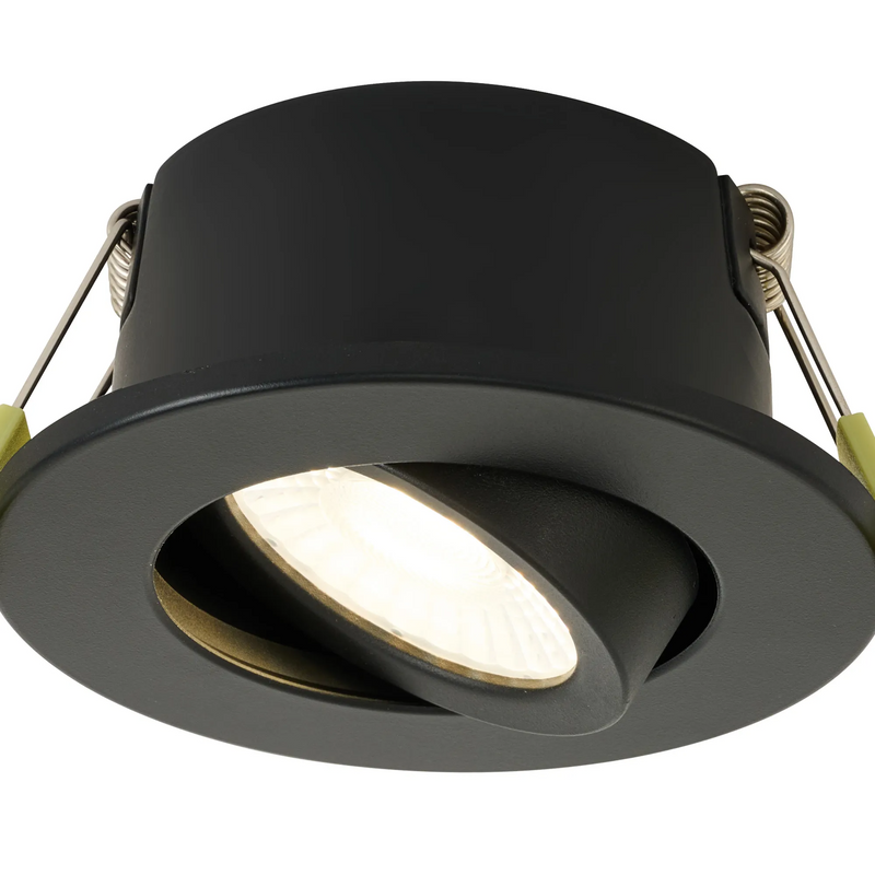 Load image into Gallery viewer, C-Lighting Molly 4/6/8W, Triac Dimmable 4CCT LED Fire Rated Downlight, Black Round Adjustable - 72980
