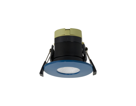 C-Lighting Vauxhall 8W Dimmable CCT LED Fire Rated Downlight Midnight Blue Fascia IP65 - 61723