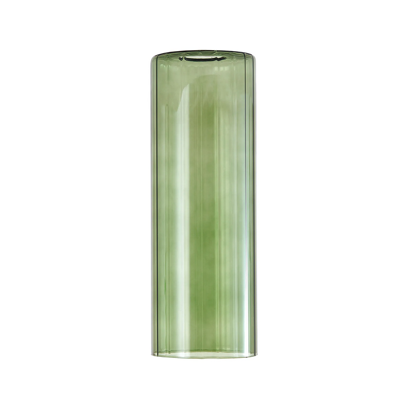 Load image into Gallery viewer, C-Lighting Budapest 100mm x 280mm Green Ribbed Slim Tube Glass Shade -
