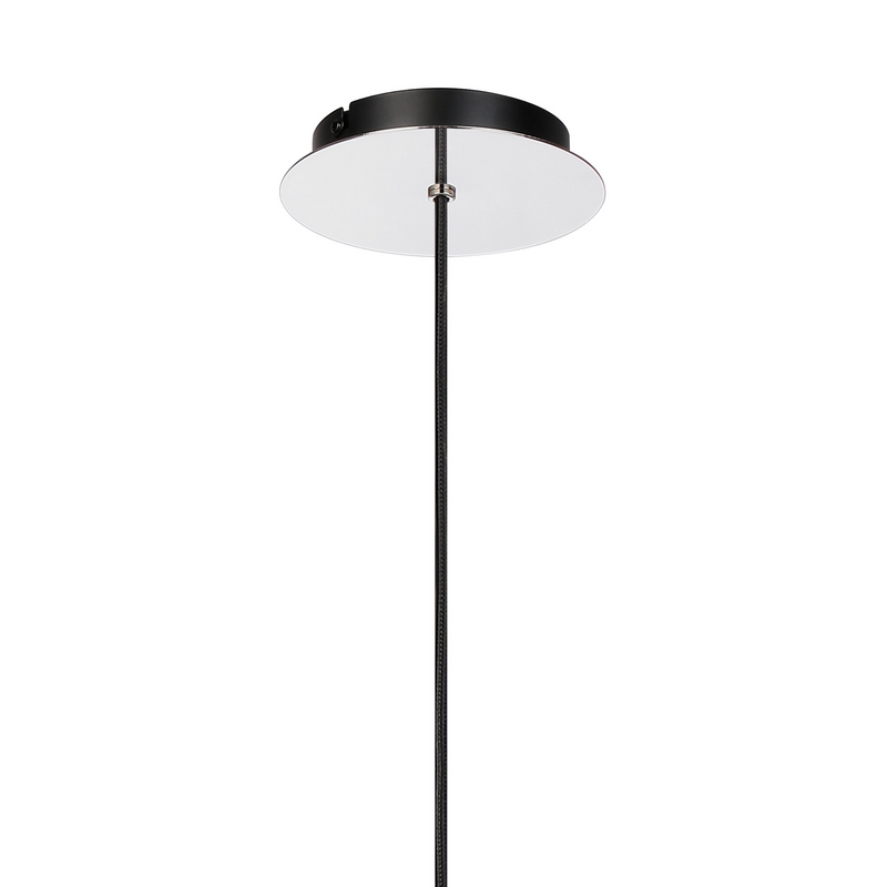 Load image into Gallery viewer, C-Lighting Bridge Single Pendant, 1 Light Adjustable E27, Polished Nickel/Black/Smoke Fade Glass - 61027
