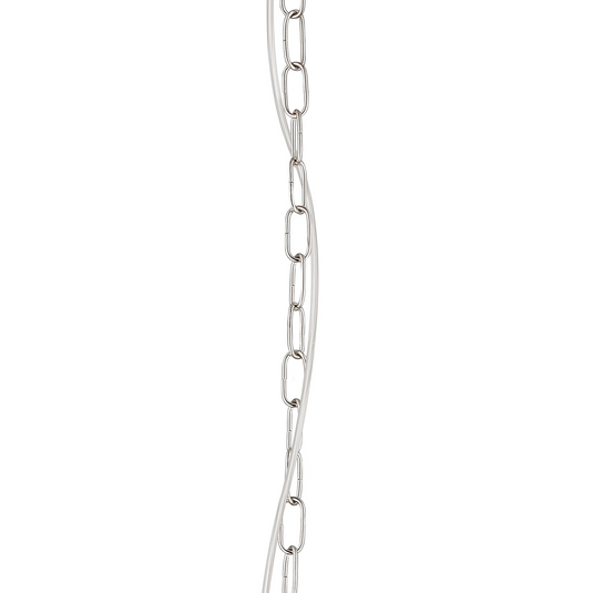 C-Lighting Nash 11cm Single Pendant (FRAME ONLY), 1 x E27, Polished Nickel - 61577