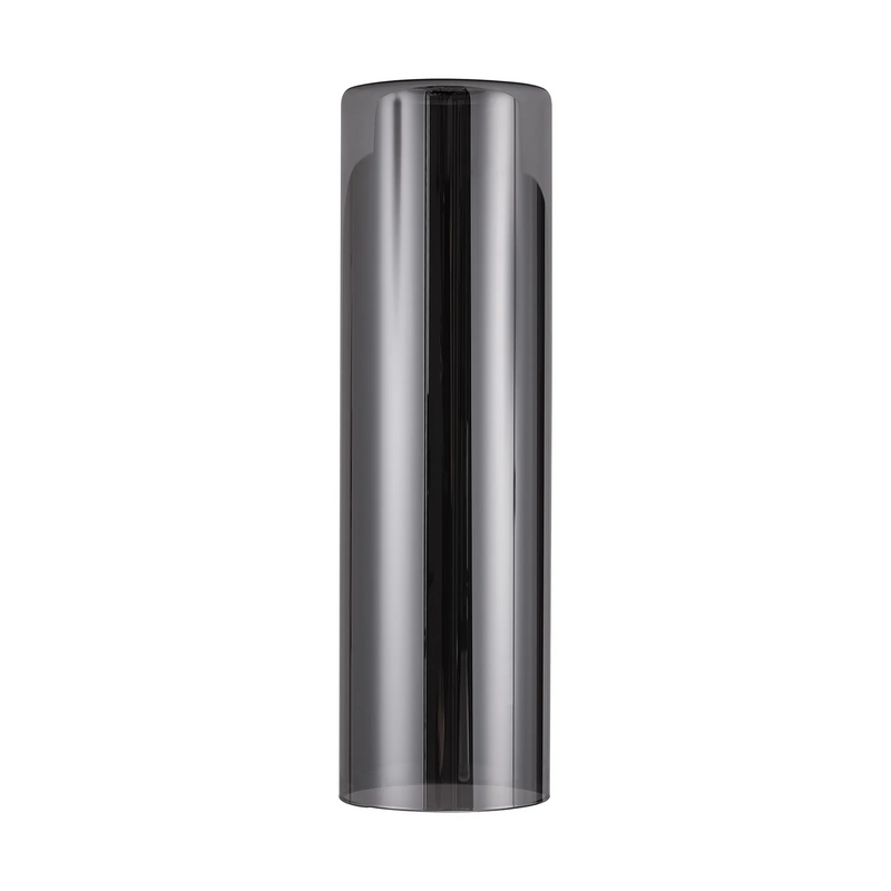 Load image into Gallery viewer, C-Lighting Budapest 120mm x 400mm Smoke Plated Cylinder Glass Shade - 61984
