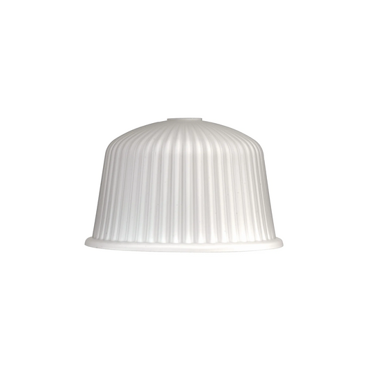 C-Lighting Budapest 280mm x 175mm Opal Ribbed Dome Glass Shade - 61612