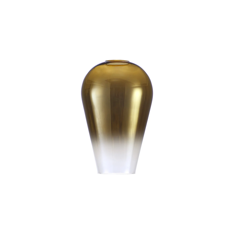 Load image into Gallery viewer, C-Lighting Chisel 14x21cm Pear Shaped gold/Clear Glass - 59943
