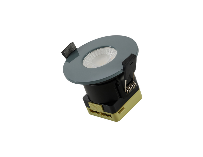 Load image into Gallery viewer, C-Lighting Vauxhall 8W Dimmable CCT LED Fire Rated Downlight Cool Grey Fascia IP65 - 61717
