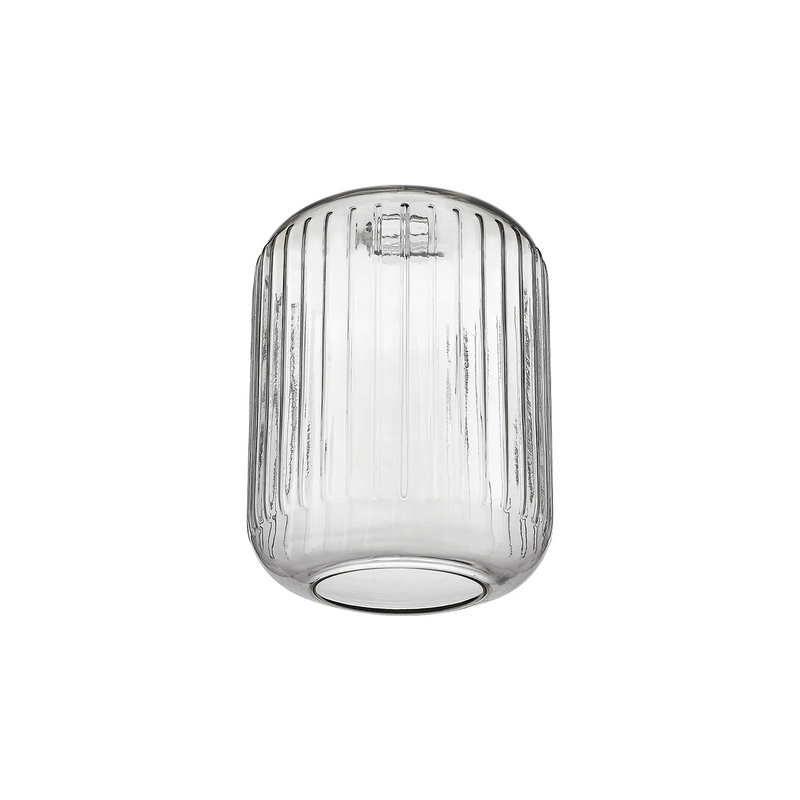 Load image into Gallery viewer, C-Lighting Budapest 200mm x 255mm Clear Ribbed Cylinder Glass Shade  - 58245
