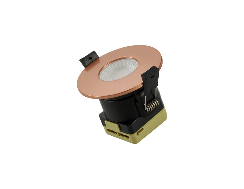 Load image into Gallery viewer, C-Lighting Vauxhall 8W Dimmable CCT LED Fire Rated Downlight Copper Fascia IP65 - 61718
