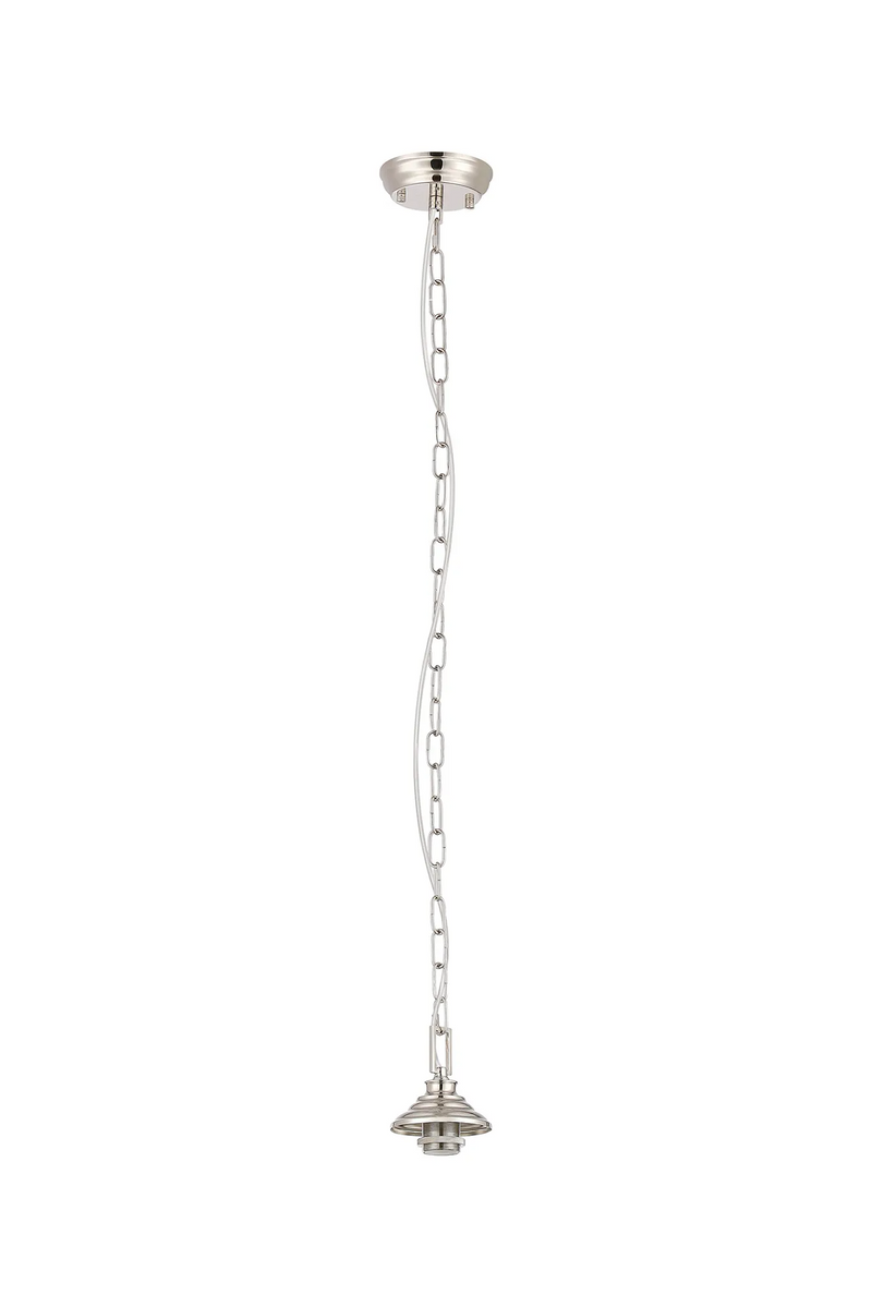 Load image into Gallery viewer, C-Lighting Nash 11cm Single Pendant (FRAME ONLY), 1 x E27, Polished Nickel - 61577
