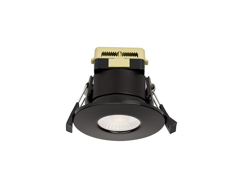 Load image into Gallery viewer, C-Lighting Vauxhall 8W Dimmable CCT LED Fire Rated Downlight Gloss Black Fascia IP65 - 61721
