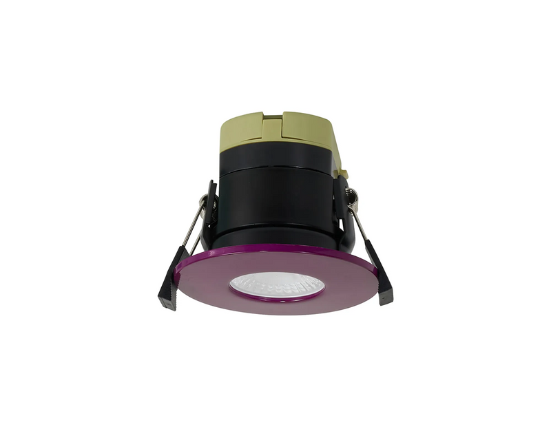 Load image into Gallery viewer, C-Lighting Vauxhall 8W Dimmable CCT LED Fire Rated Downlight Plum Fascia IP65 - 62016
