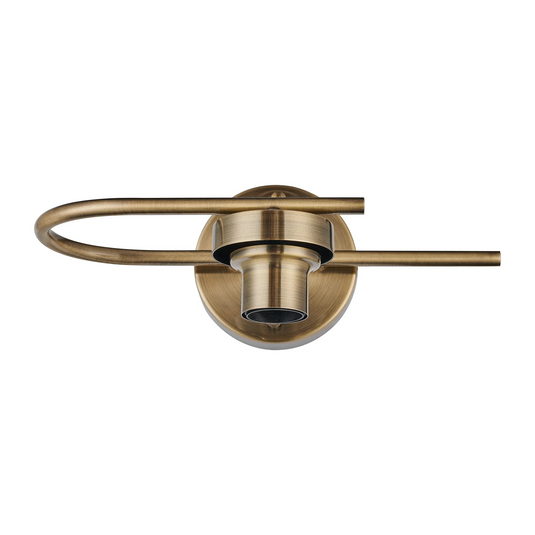 C-Lighting Budapest Antique Brass 1 Light E27 Switched Wall Light Round (FRAME ONLY) Suitable For A Vast Selection Of Glass Shades - 61653