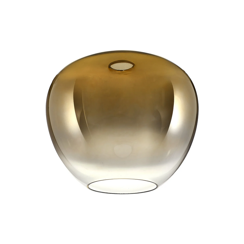 Load image into Gallery viewer, C-Lighting Chisel 290mm x H245mm Inverted Trapezium Glass, Gold/Clear - 57087
