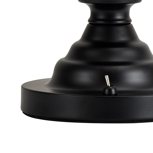 C-Lighting Nash Table Lamp (FRAME ONLY), 1 x E27, Matt Black - 42459