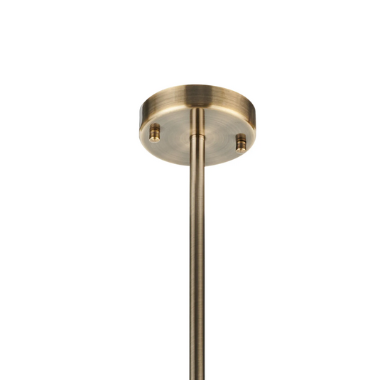 C-Lighting Budapest Antique Brass 8 Light E27 Fixed Linear Pendant (FRAME ONLY), Suitable For A Vast Selection Of Glass Shades - 61650