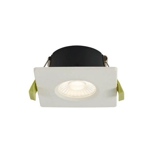 C-Lighting Molly 4/6/8W, Triac Dimmable 4CCT LED Fire Rated Downlight, White Square Fixed - 72988