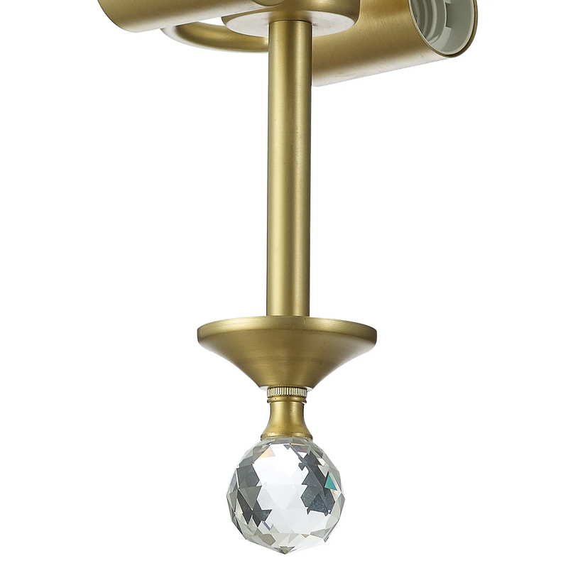 Load image into Gallery viewer, C-Lighting Nash 16.8cm Semi Flush Ceiling Light (FRAME ONLY), 2 x E27, Satin Gold - 42472
